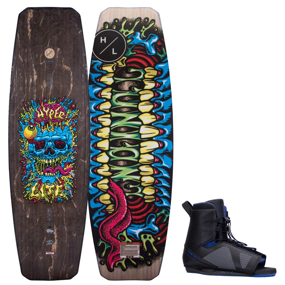 Hyperlite Ensemble De Wakeboard Union 138 Cm Et Chausses Team 3 Hyperlite Ensemble De Wakeboard Union 138 Cm Et Chausses Team