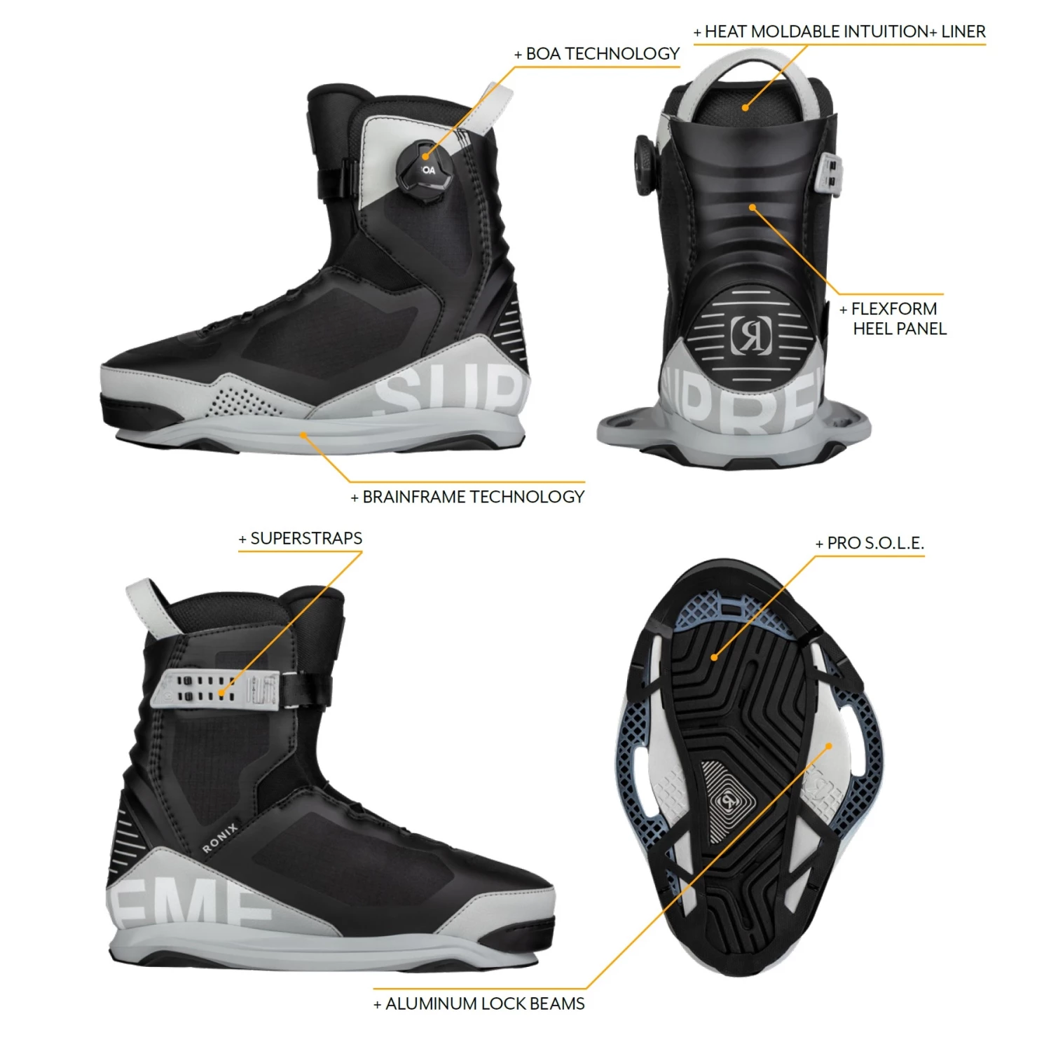 Ronix Supreme BOA Chausses De Wakeboard 5 Ronix Supreme BOA Chausses De Wakeboard – Image 3