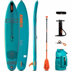 Jobe Duna Teal 11.6 Ensemble De Sup Gonflable Avec Pompe Ã  Air Triple Action