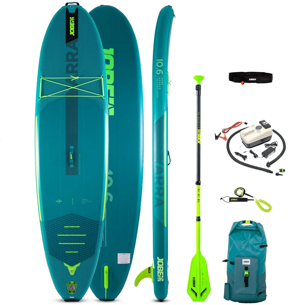 Jobe Yarra Teal 10.6 Ensemble De Sup Gonflable Avec Pompe électrique 3 Jobe Yarra Teal 10.6 Ensemble De Sup Gonflable Avec Pompe électrique