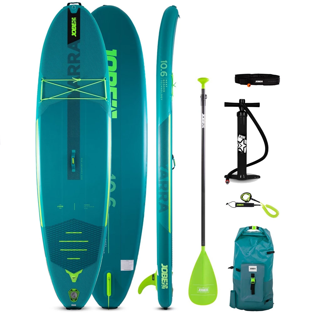 Jobe Yarra Teal 10.6 Ensemble De Sup Gonflable Avec Pagaie Aluminium 3 Jobe Yarra Teal 10.6 Ensemble De Sup Gonflable Avec Pagaie Aluminium